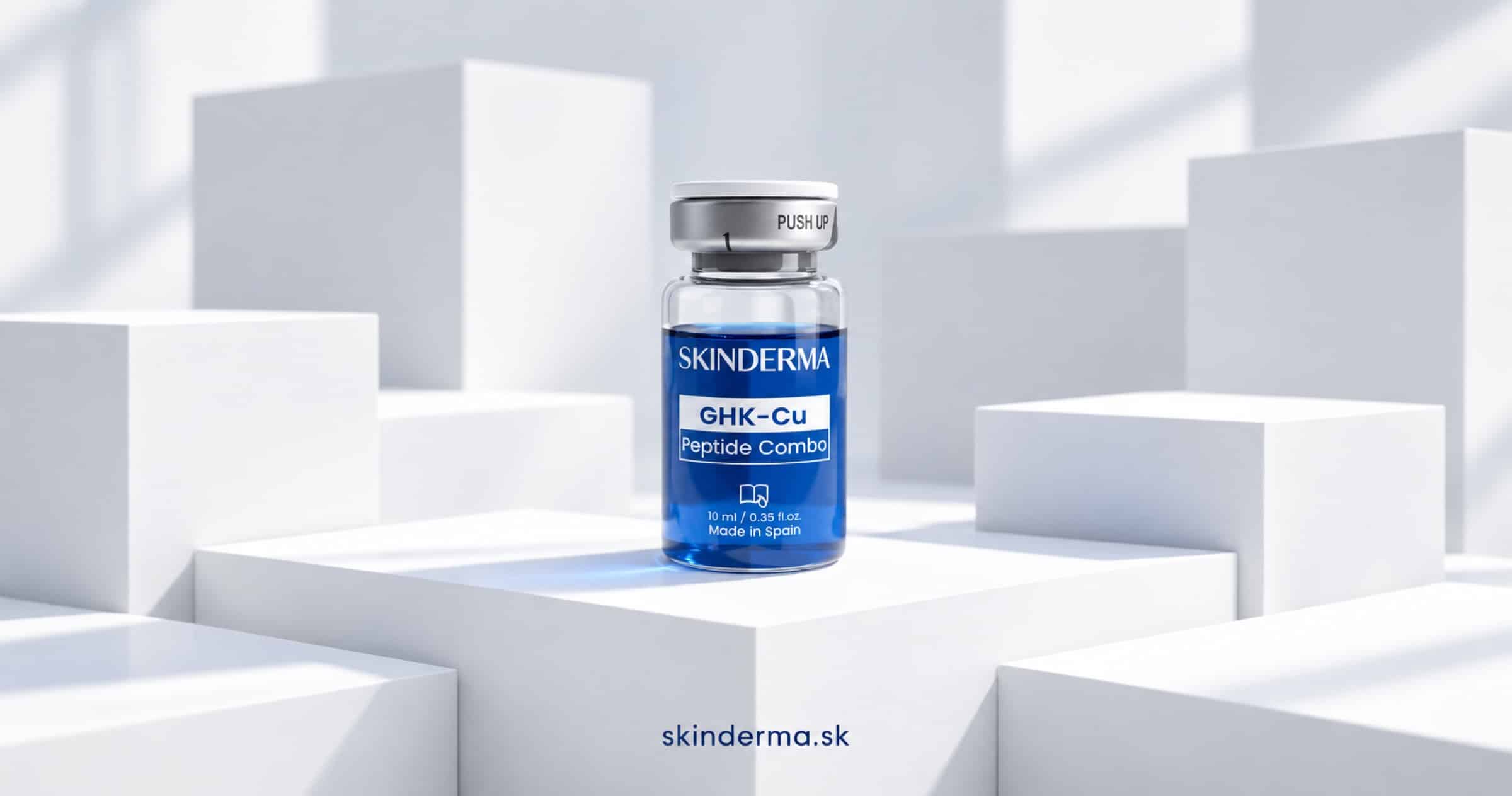 Skinderma GHK-Cu Peptide Combo 10 ml v čistom klinickom vizuále