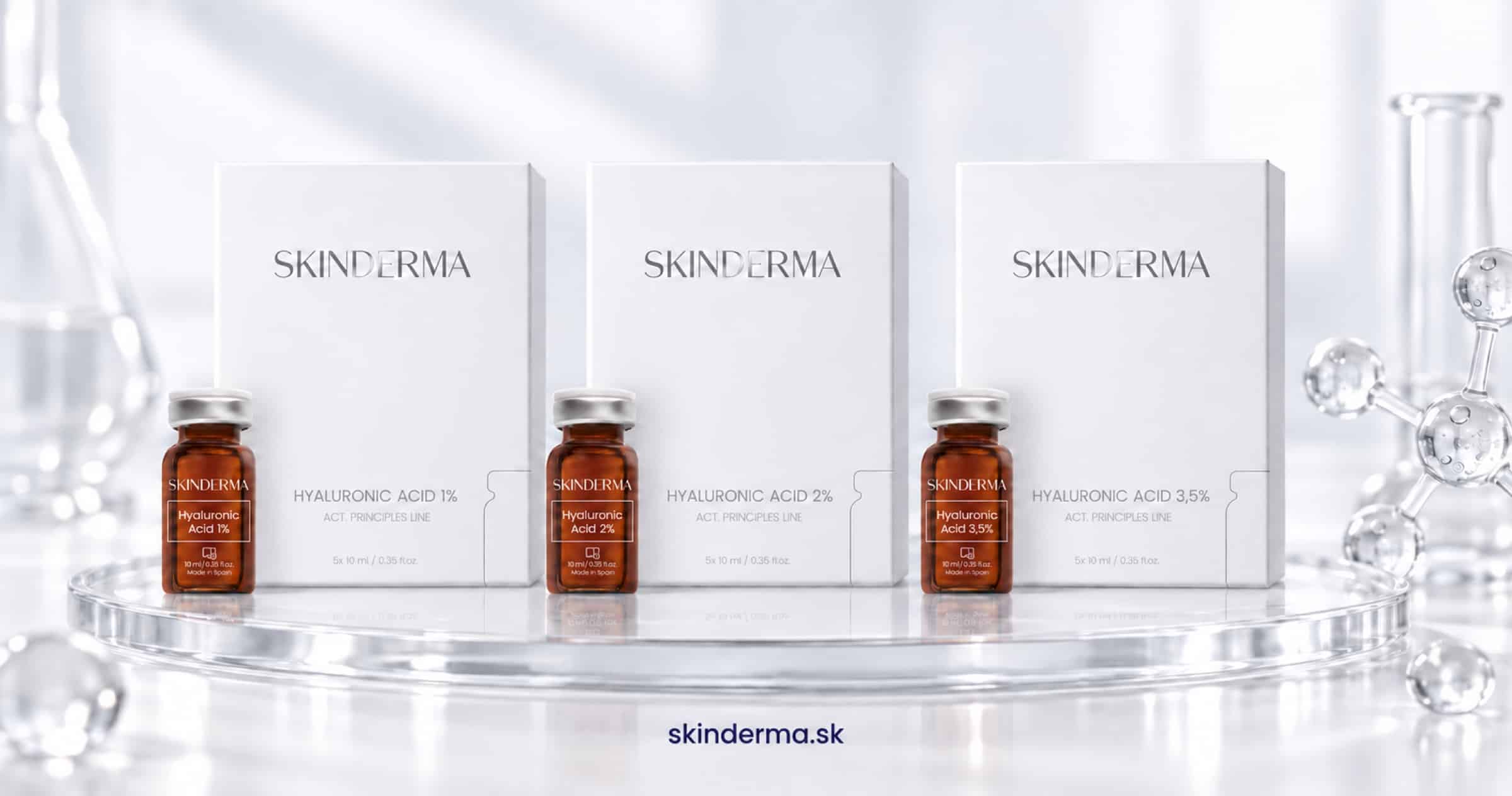 Profesionálne ampulky Skinderma Hyaluronic Acid