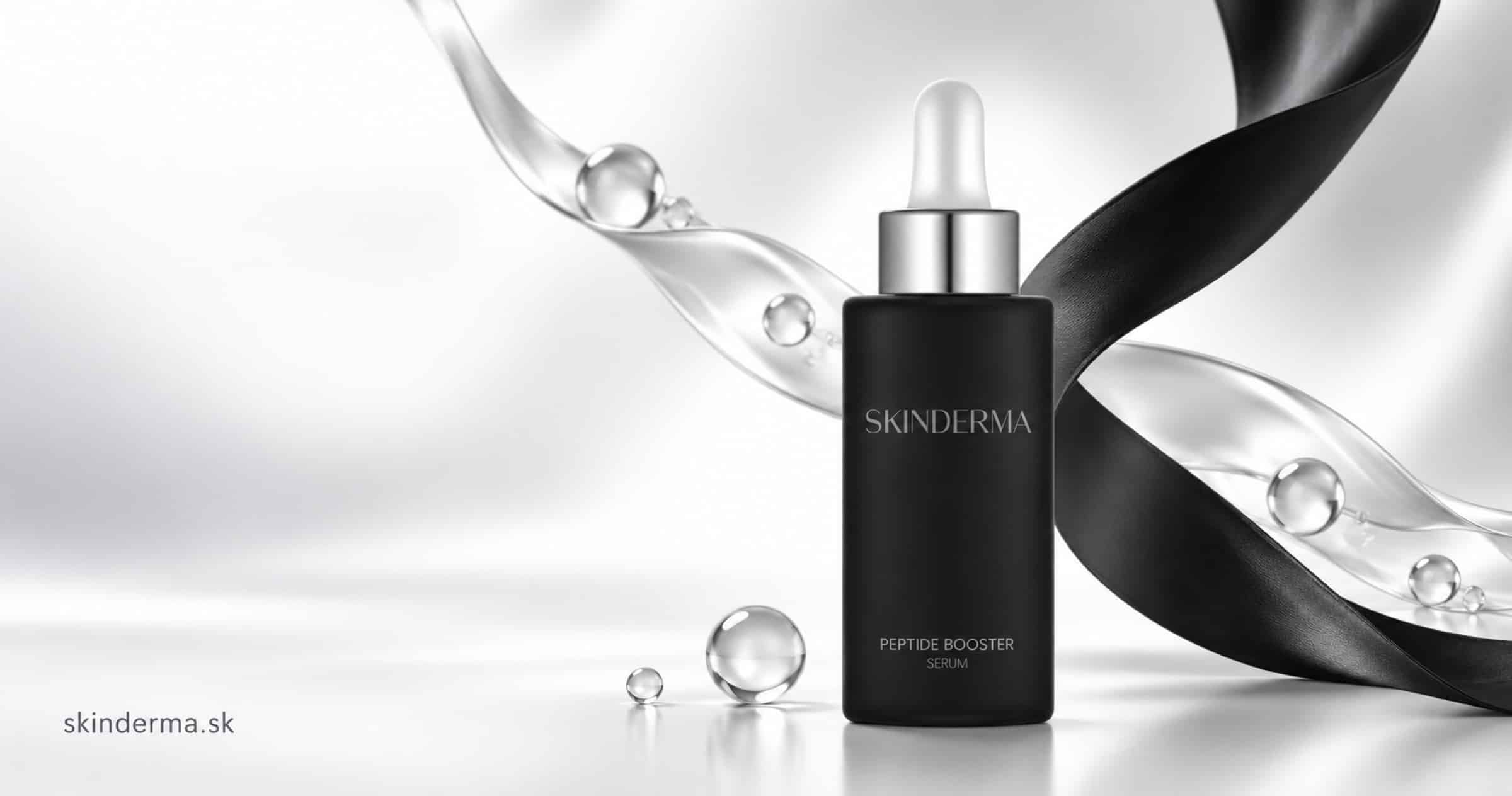 Peptidové sérum Skinderma v klinickom vizuále
