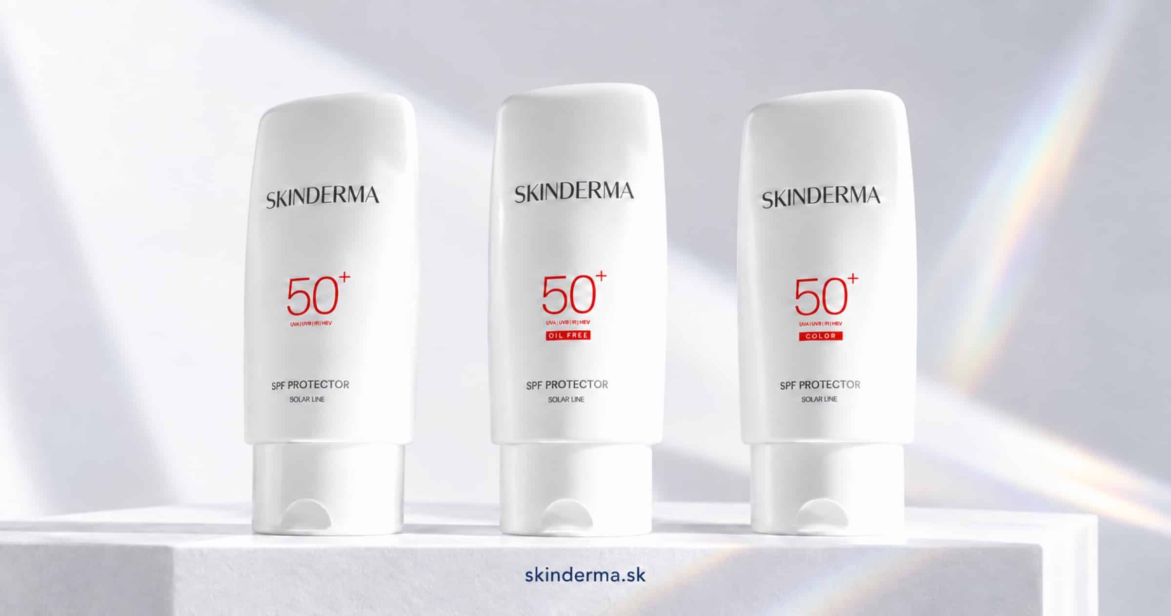 Tri varianty Skinderma SPF 50+